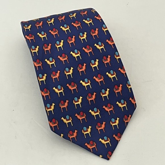 Lock & Co London Men’s Llama Multicolor Silk Tie - Picture 1 of 10